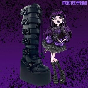 NIB YRU x Monster High Elissabat Dune boots